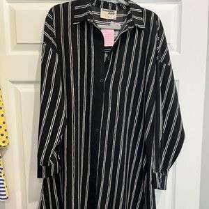 Black and White Shirt Dress